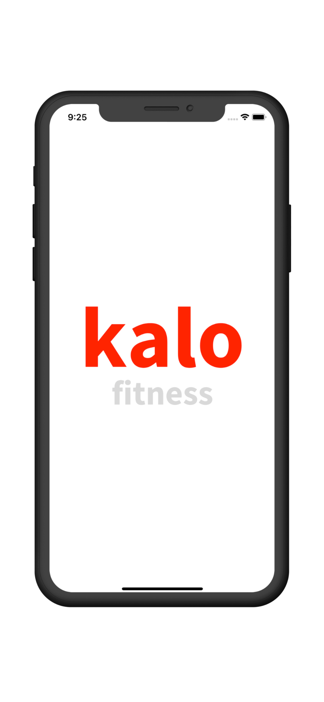 kalo fitness app splash screen